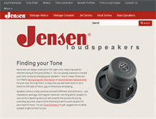 Tablet Screenshot of jensentone.com